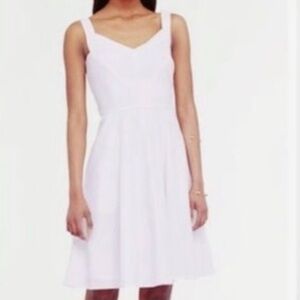 Ann Taylor Blush White Sleeveless Mini Dress